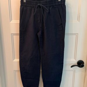J. Crew Navy Women's linen blend pull on pants size 2 petite